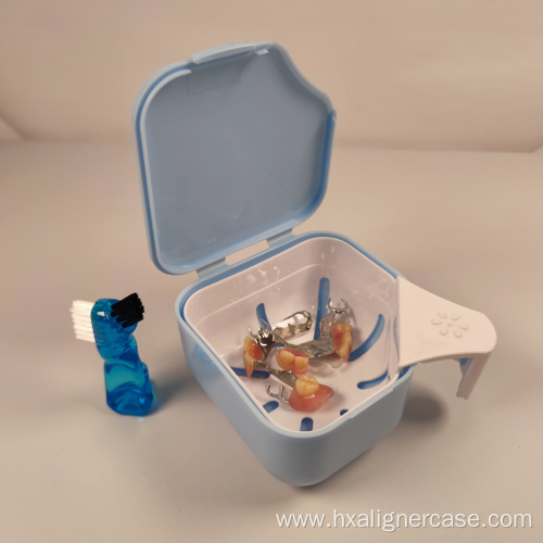 Plastic Denture Storage Orthodontic Box Mouth Tray Case